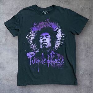 Authentic Hendrix Jimi Hendrix Purple Haze Black T-Shirt Unisex Size Medium